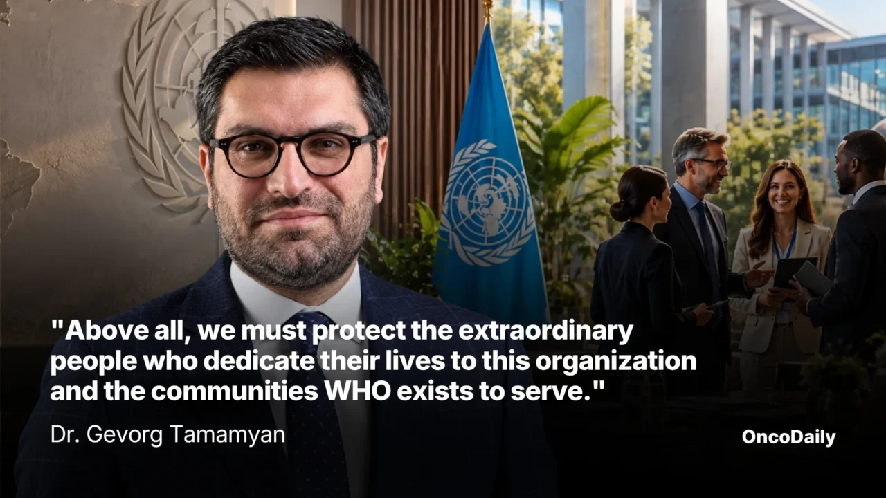 “Above All, We Must Protect the Extraordinary People Who Dedicate Their Lives to This Organization, and the Communities WHO Exists to Serve” – Dr Gevorg Tamamyan