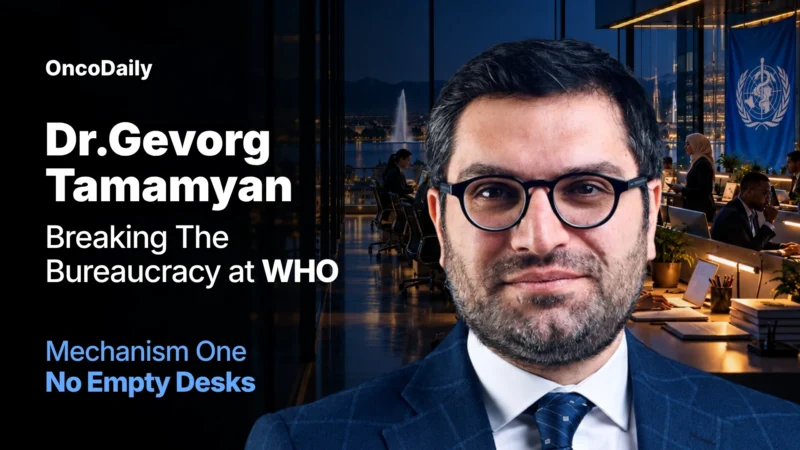 “Breaking the bureaucracy at WHO. Mechanism one: no empty desks” – Dr Gevorg Tamamyan