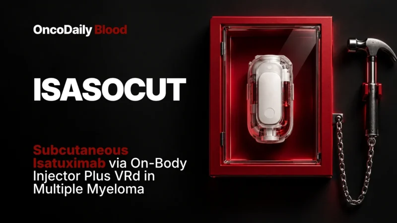 ISASOCUT: Subcutaneous Isatuximab With On-Body Injector in Newly Diagnosed Multiple Myeloma