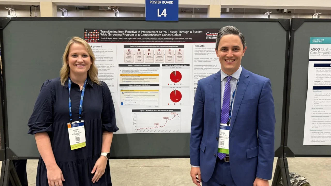Ryan Huey: Advancing DPYD Testing to Improve Patient Safety at MD Anderson