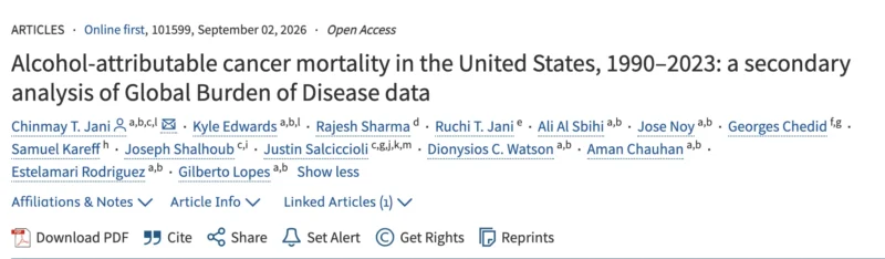Miguel Bronchud: How Much Does Alcohol Contribute to Cancer Mortality in the U.S.? 2 Miguel Bronchud: How Much Does Alcohol Contribute to Cancer Mortality in the U.S.?