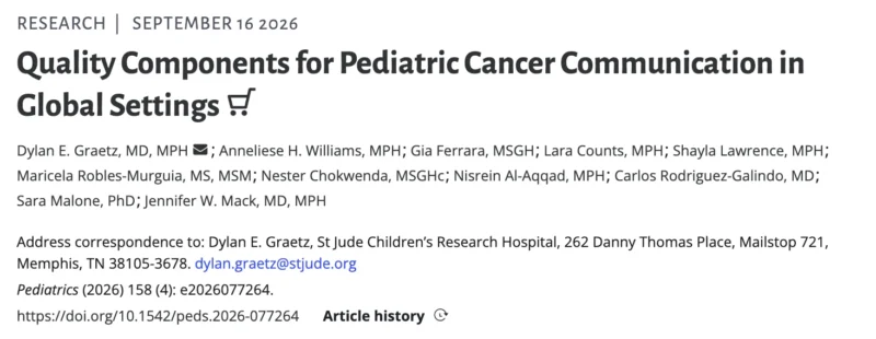 Alejandra Mendez: Patient - Centered Communication in Pediatric Cancer Care