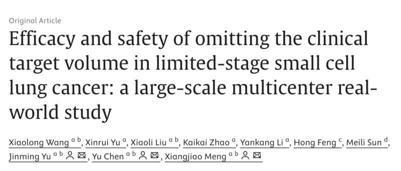 Drew Moghanaki: Can CTV Omission Improve Survival in Limited - Stage SCLC? 2 Drew Moghanaki: Can CTV Omission Improve Survival in Limited - Stage SCLC?