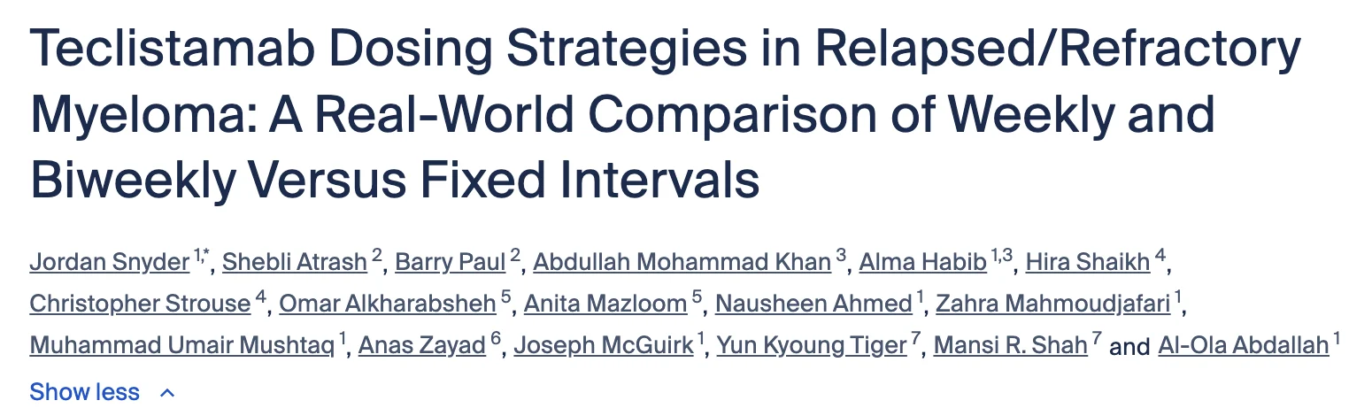 Al-Ola A Abdallah: 44-Month Remission After Teclistamab Discontinuation in Refractory Myeloma