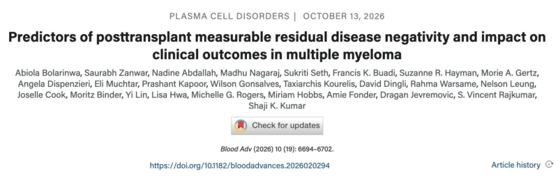 Yan Leyfman: Cytogenetic Risk Shapes the Prognostic Impact of MRD in Multiple Myeloma