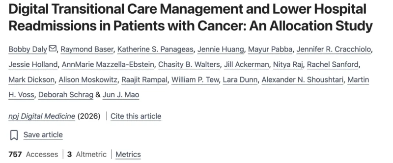 Robert Daly: Can Digital Care Help Prevent Hospital Readmissions in High-Risk Cancer Patients? 2 Robert Daly: Can Digital Care Help Prevent Hospital Readmissions in High-Risk Cancer Patients?