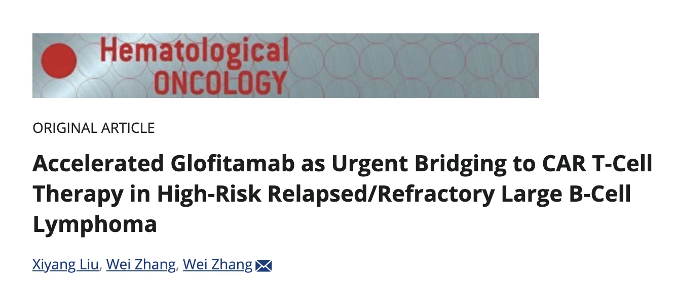 Michael Dickinson: Accelerated Glofitamab Bridging to CAR-T in High-Risk Relapsed/Refractory Lymphoma 2 Michael Dickinson: Accelerated Glofitamab Bridging to CAR-T in High-Risk Relapsed/Refractory Lymphoma