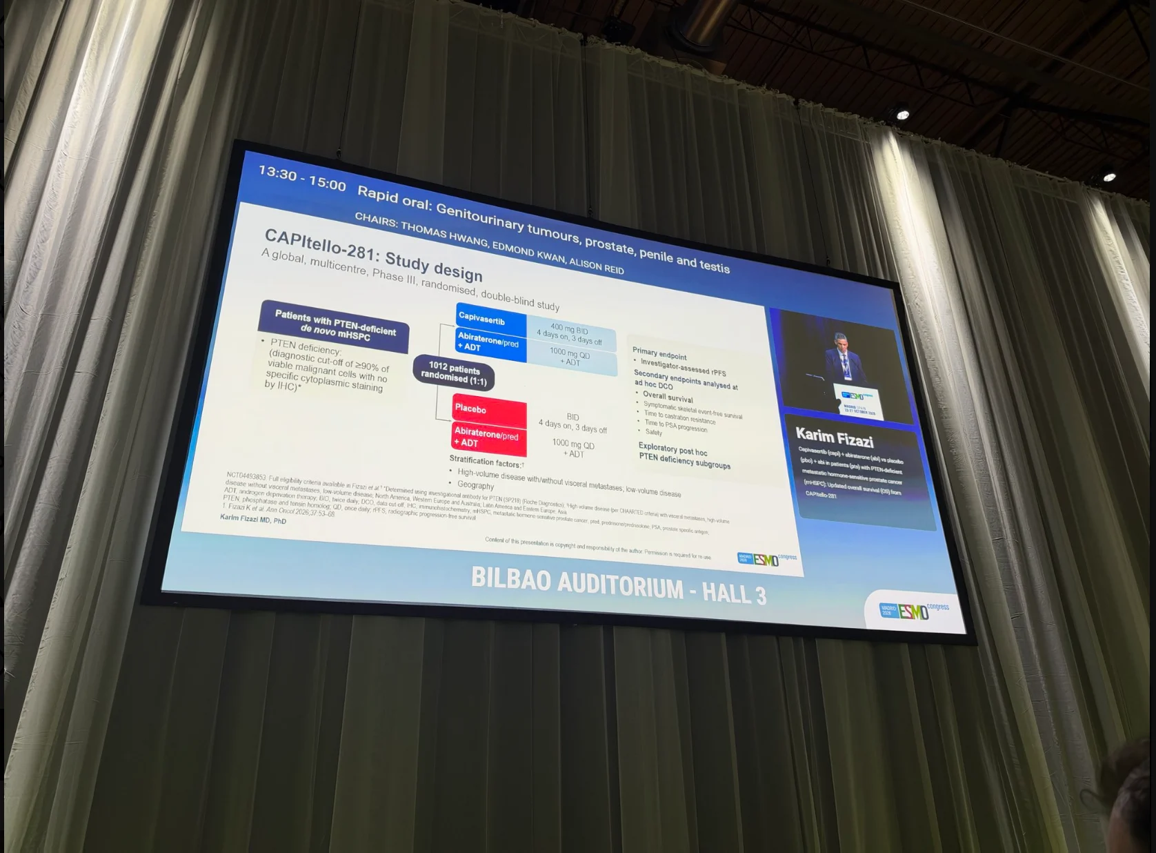 CAPItello-281 at ESMO 2026: Capivasertib Plus Abiraterone Shows Promising Survival Results in PTEN-Deficient Prostate Cancer