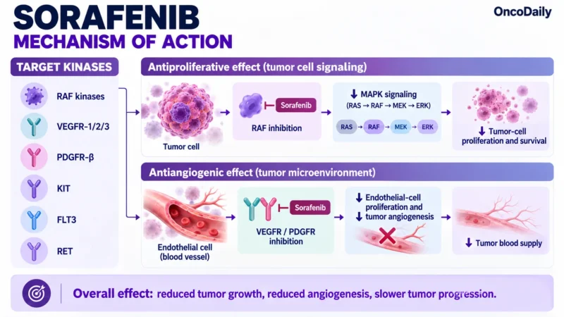 Sorafenib (Nexavar): Understanding Its Mechanism, Dosing, Clinical Uses, and Role in HCC, RCC, and Differentiated Thyroid Cancer 1 Sorafenib OncoDaily