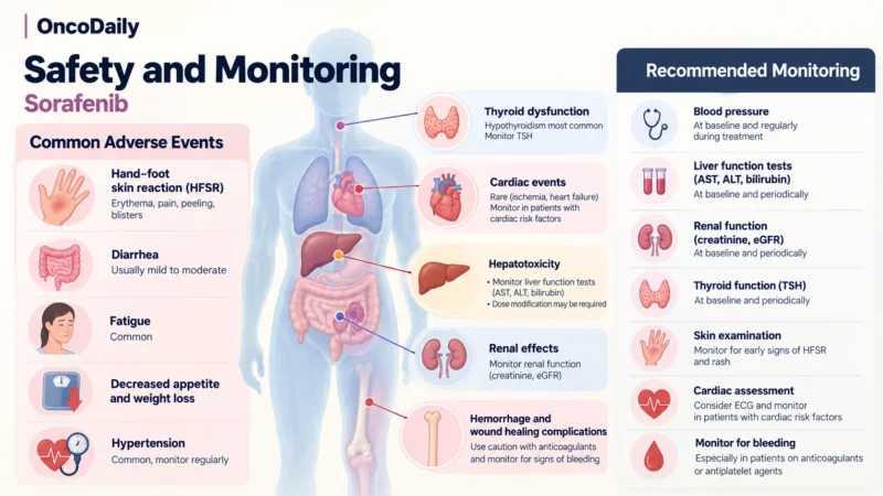 Sorafenib (Nexavar): Understanding Its Mechanism, Dosing, Clinical Uses, and Role in HCC, RCC, and Differentiated Thyroid Cancer 4 Sorafenib OncoDaily
