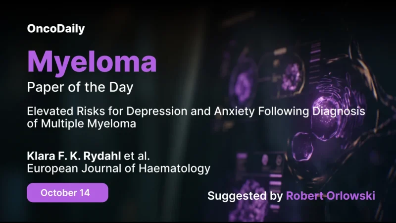 Myeloma Paper of the Day, October 14th, Suggested by Robert Orlowski
