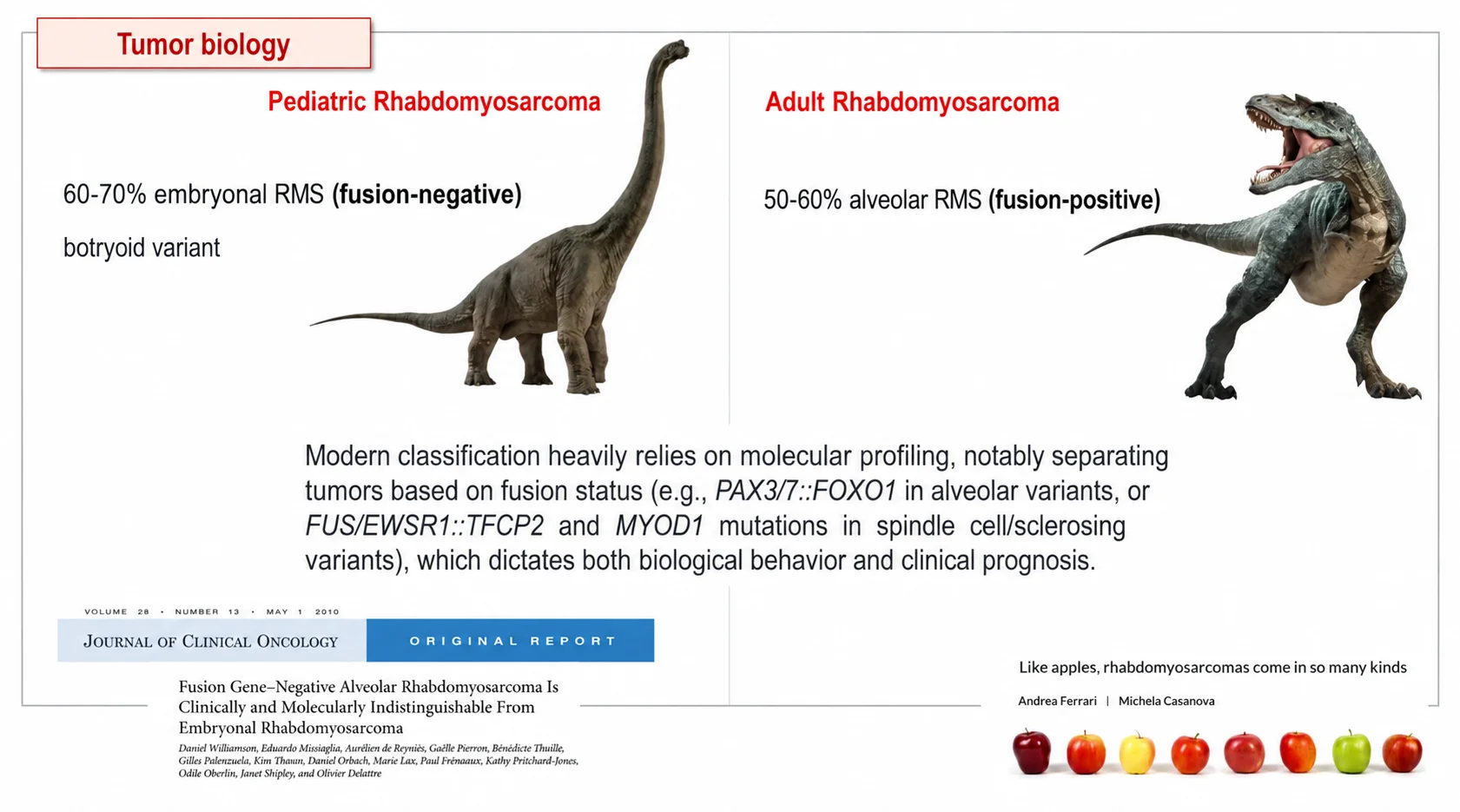 Andrea Ferrari: The Rhabdomyosarcoma Paradox - Better Treatment, Persistent Survival Gaps 4 Andrea Ferrari