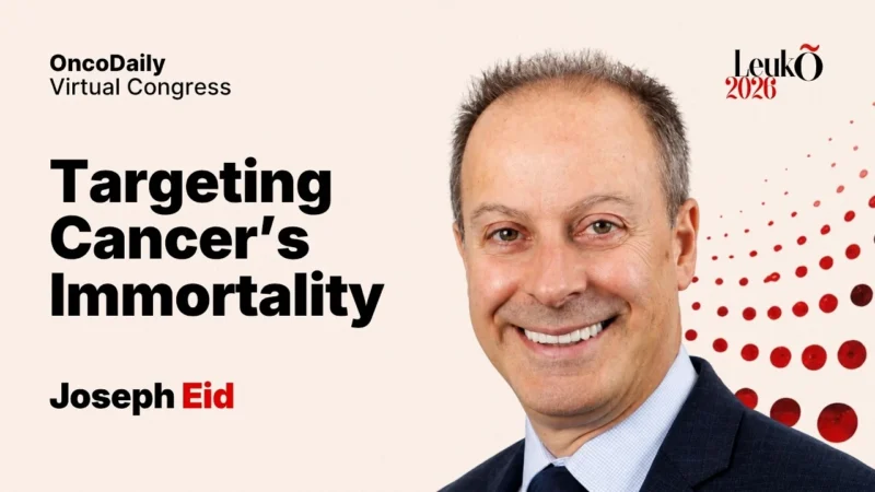 Joseph Eid at LeukO 2026: The Decades-Long Journey Behind the First Approved Telomerase Inhibitor