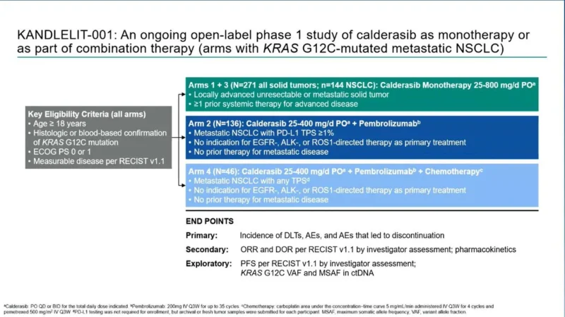 KANDLELIT-001: Calderasib Shows Strong First-Line Activity in KRAS G12C-Mutant NSCLC 2 KANDLELIT-001