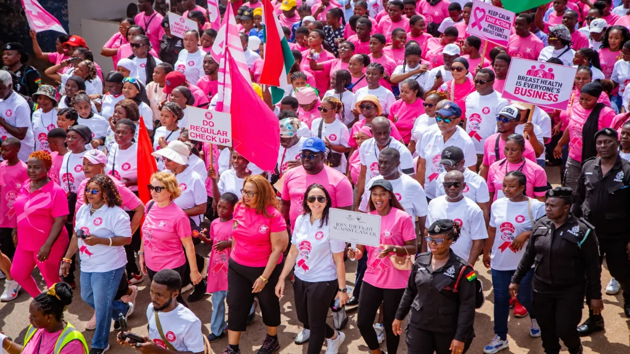 Over 30,000 People Join Breast Care International Walk for Greater Rural Breast Cancer Awareness in Ghana